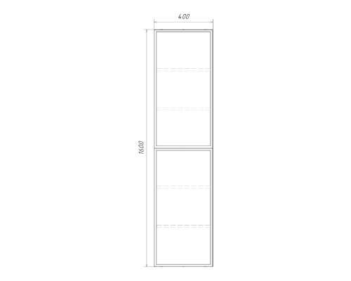 Шкаф-колонна Comforty Мадрид 40 белый матовый