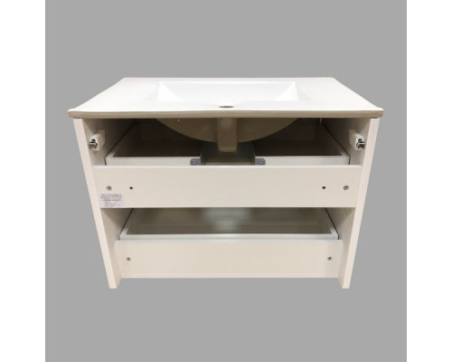 Тумба-умывальник "Женева-75" дуб белый с раковиной Comforty 75E Comforty