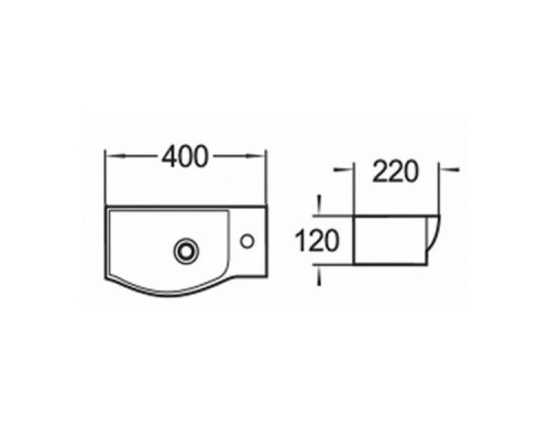 Рукомойник 40 см Comforty 7947AL