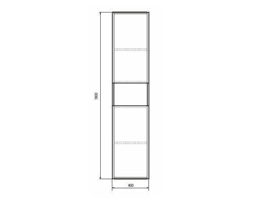 Шкаф-колонна Comforty Бордо-40 дуб темно-коричневый