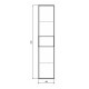 Шкаф-колонна Comforty Бордо-40 дуб темно-коричневый