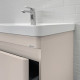 Тумба-умывальник подвесная Comforty Енисей-80П2 серый шелк c раковиной 4480