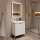 Подвесная тумба-умывальник Comforty Селенга-60 белый глянец с раковиной CF19696BX-60