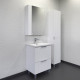 Тумба-умывальник Comforty Лима-60Н2 белый матовый с раковиной Комо 60