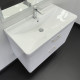 Тумба-умывальник Ангара-90П белый матовый c раковиной Comforty 4490