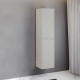 Шкаф-колонна Comforty Мадрид-40Н серый шёлк для комплектации с ножками