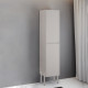 Шкаф-колонна Comforty Мадрид-40Н серый шёлк для комплектации с ножками