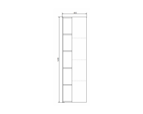 Шкаф-колонна Comforty Милан-40 белый