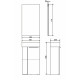 Зеркало Comforty Асти-40 дуб темно-коричневый