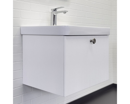 Тумба-умывальник Comforty Истра-60П ясень белёный с раковиной CF19595BX-60