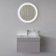 Тумба-умывальник для ванной Comforty Мадрид 70 серый шёлк с раковиной Comforty 70E
