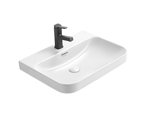 Тумба-умывальник Comforty Истра-60П ясень белёный с раковиной CF19595BX-60