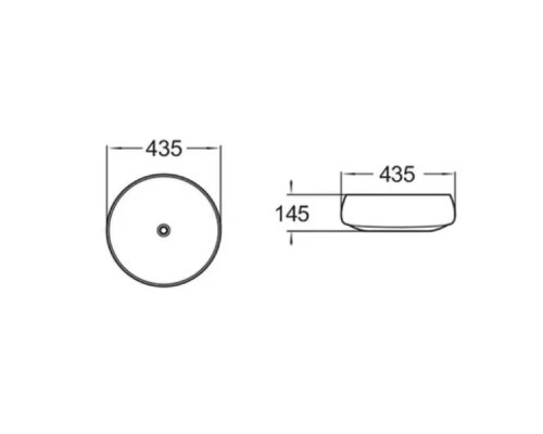 Раковина чаша 41 см Comforty J2091