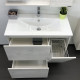 Тумба-умывальник Верона-90 дуб белый с раковиной Quadro 90 Comforty
