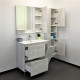 Тумба-умывальник Верона-90 дуб белый с раковиной Quadro 90 Comforty