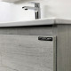 Тумба-умывальник Comforty Верона 75 дуб белый с раковиной Comforty 75Е
