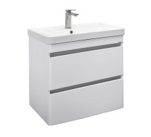 Тумба-умывальник подвесная Comforty Валдай-70П2 белая матовая с раковиной 4470