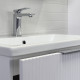 Тумба-умывальник подвесная Comforty Лима-70П2 белая матовая с раковиной Комо 70