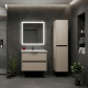 Подвесная шкаф-колонна Comforty Селенга-40 серый шелк