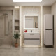 Подвесная шкаф-колонна Comforty Селенга-40 серый шелк