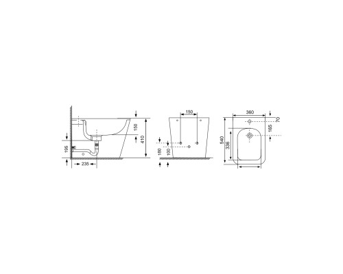 Биде напольное Comforty CF41266