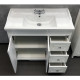 Тумба-умывальник "Тбилиси-90" белый глянец с раковиной Comforty XD-F90 Comforty