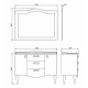 Тумба-умывальник "Монако-120" белый глянец с раковиной Comforty 3312 Comforty