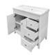 Тумба-умывальник "Тбилиси-90" белый глянец с раковиной Comforty XD-F90 Comforty