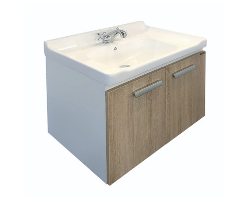 Тумба-умывальник Comforty Рига 70 дуб сонома с раковиной Comforty 9335-70