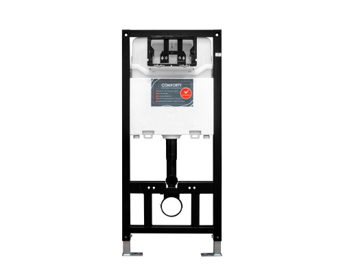 Cистема инсталляции для подвесного унитаза Comforty CF3GT1900-10WH с клавишей управления CF3BT7912WH (матовая белая)