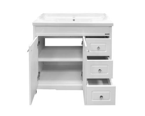 Тумба-умывальник "Тбилиси-90" белый глянец с раковиной Comforty XD-F90 Comforty