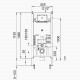 Cистема инсталляции для подвесного унитаза Comforty CF3GT1900-10WH с клавишей управления CF3BT7912WH (матовая белая)