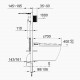 Cистема инсталляции для подвесного унитаза Comforty CF3GT1900-10WH с клавишей управления CF3BT7912WH (матовая белая)