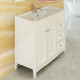 Тумба-умывальник "Тбилиси-90" белый глянец с раковиной Comforty XD-F90 Comforty