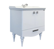 Тумба-умывальник "Монако-80-1" белый глянец с раковиной Comforty 3380 Comforty