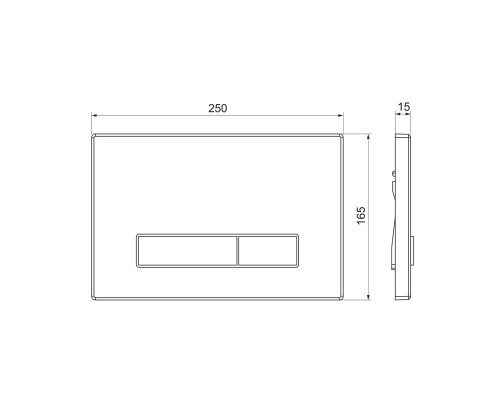 Панель смыва для инсталляции Comforty CF5097HCS (сатин)