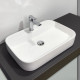 Накладная прямоугольная раковина 60 см Comforty 78574-60 белая