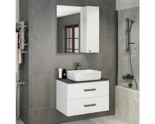 Зеркало-шкаф "Амстердам-75" белый Comforty