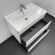 Тумба-умывальник подвесная Comforty Валдай-80П2 белая матовая с раковиной Comforty 4480