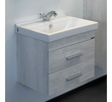 Тумба-умывальник Comforty Никосия 60П дуб белый с раковиной Fest 60 F01