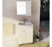 Тумба-умывальник Comforty Модена 60М белая с раковиной Quadro 60
