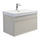 Тумба-умывальник для ванной Comforty Мадрид 80М серый шёлк с раковиной Comforty CF19595BX-80