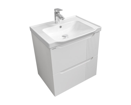 Подвесная тумба-умывальник Comforty Сидней-60 белый матовый с раковиной CF188057-60