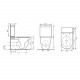Напольный безободковый унитаз Comfroty CF41253S