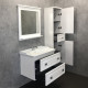 Тумба-умывальник Феррара-80 белая с раковиной 50180 Comforty