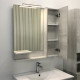 Зеркало-шкаф "Верона-75" дуб белый Comforty