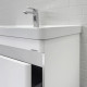 Тумба-умывальник подвесная Comforty Енисей-70П2 белый глянец c раковиной 4470