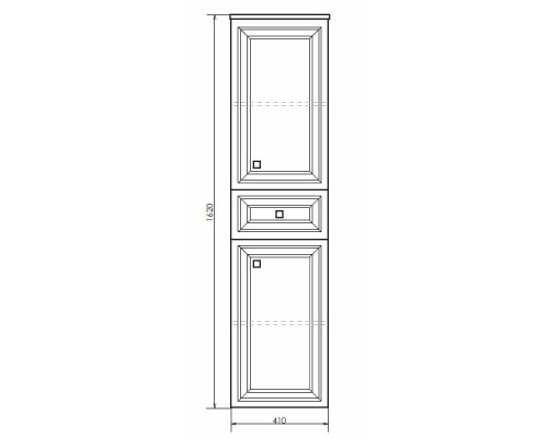 Шкаф-колонна Феррара-40 белый Comforty