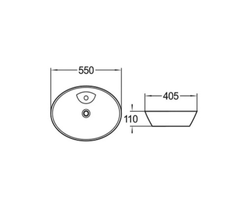 Раковина чаша 55 см Comforty 78201