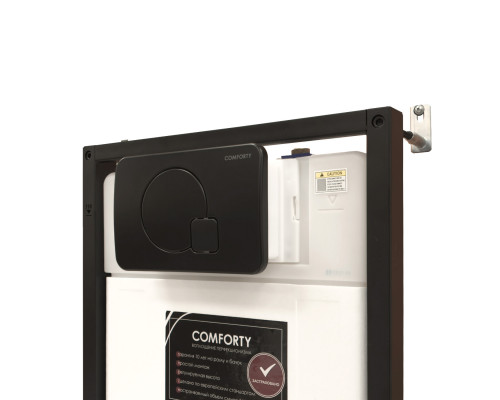 Панель смыва для инсталляции Comforty CF5097QB (матовая чёрная)